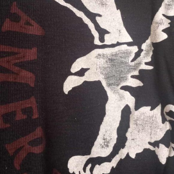 American Eagle Vintage Retro Black Large Shirt - Picture 3 of 9